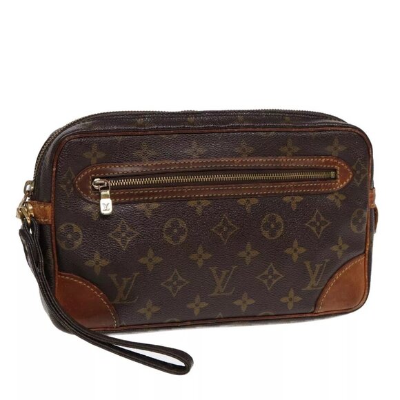 LOUIS VUITTON Monogram Marly Dragonne GM Clutch Bag - Picture 1 of 16